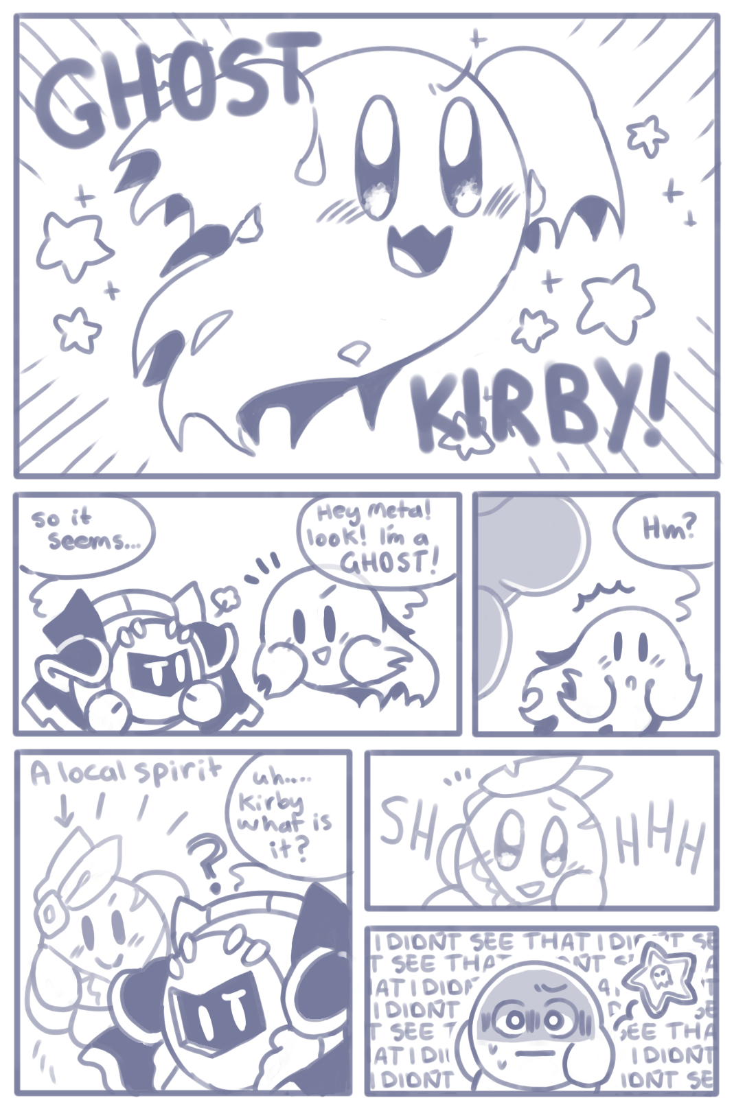 Ghost Kirby by KokuDraws on DeviantArt