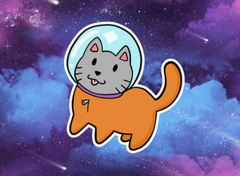 Galaxy Kitten Mascot