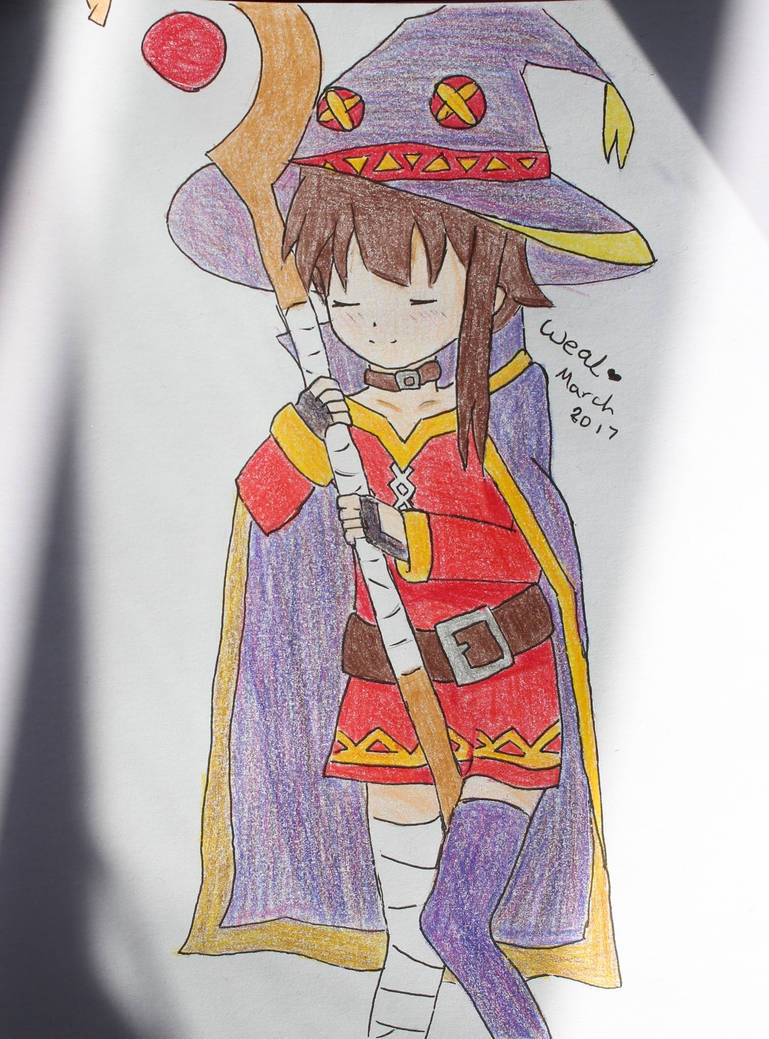 Megumin Drawing by weallstink965 on DeviantArt