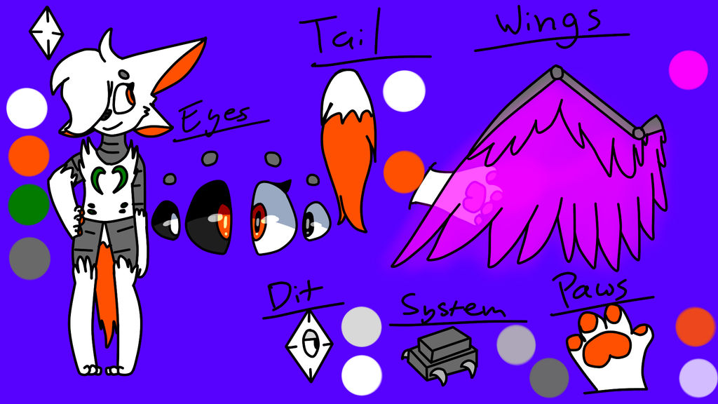 Cloe the Foxbot Reference by FlawedPaws87 on DeviantArt