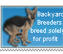 Reputable Vs. Backyard Breeders stamp