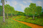 Path with Birch Trees by Galatea-LE Path with Birch Trees by Galatea-LE