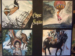 Circa Survive album collage painting