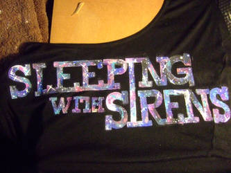 Custom Painted Sleeping With Sirens Blouse