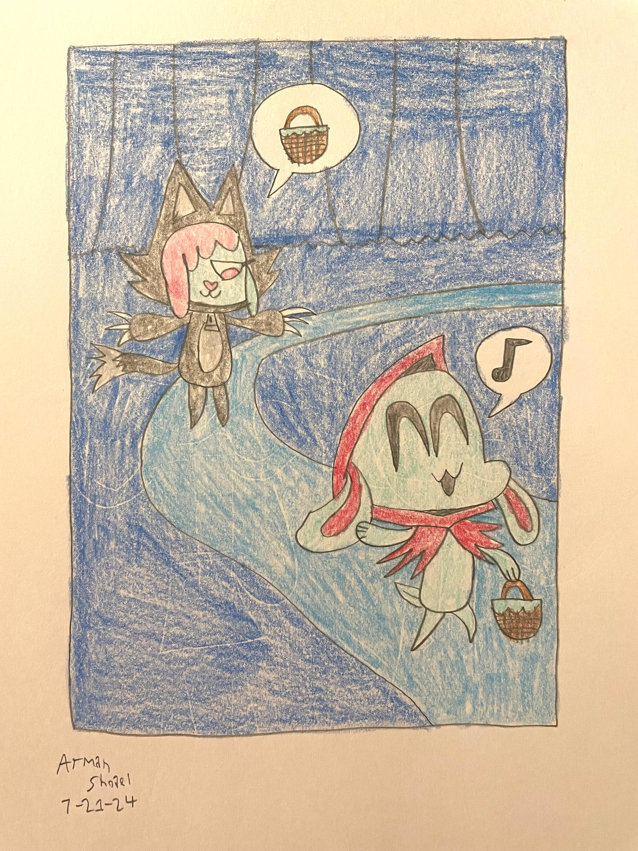 Red Riding Rabbit Hood Little Red Riding Bunny Hood by creepertube83 on DeviantArt