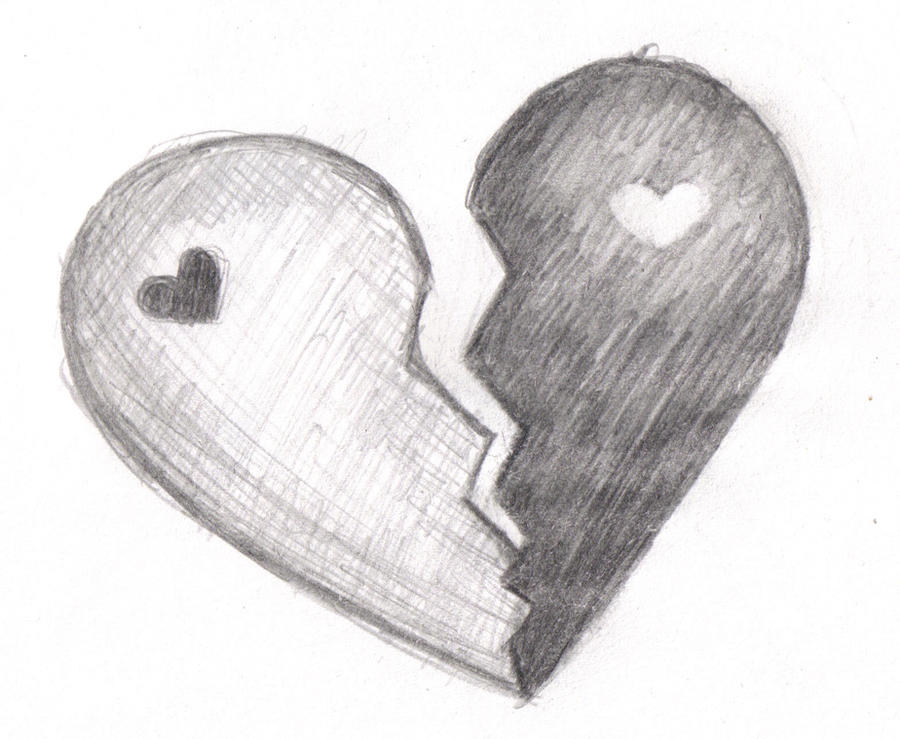 Broken Heart Yin Yang? by DudeItsBunnie on DeviantArt
