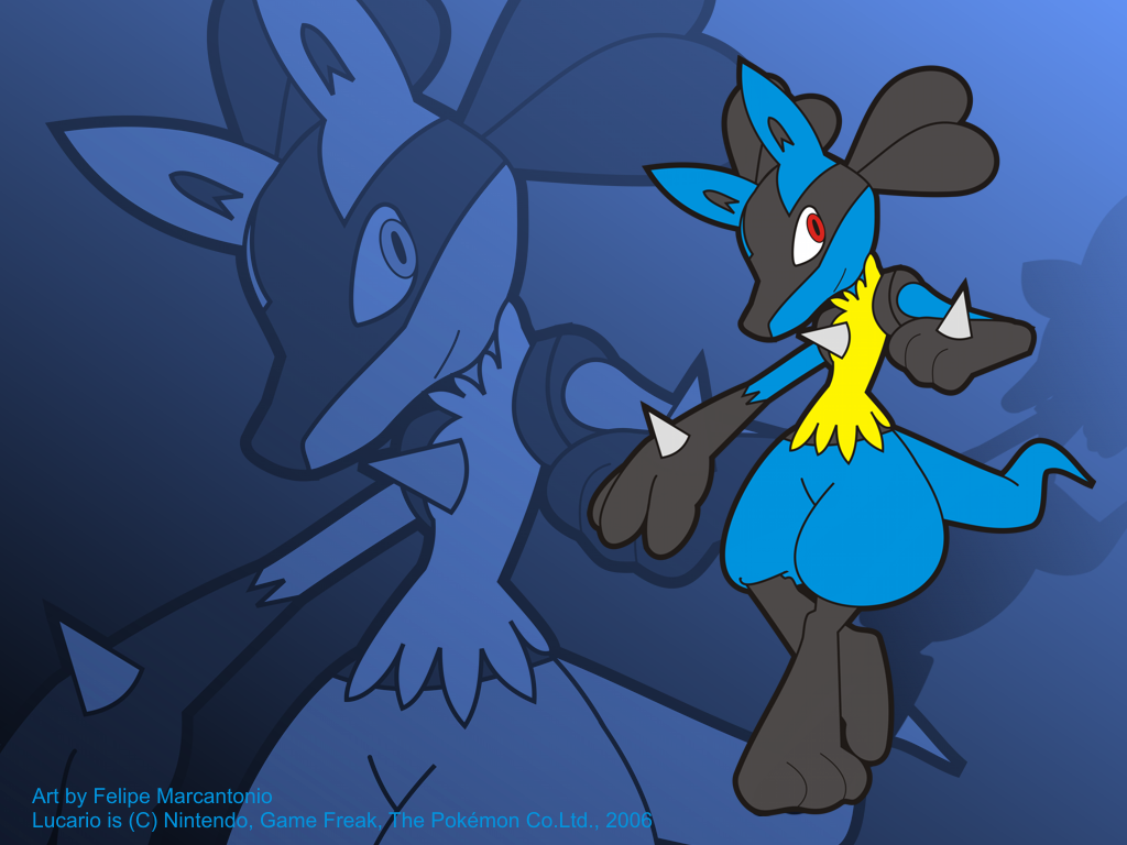 Download Pokemon Lucario Punches Wallpaper