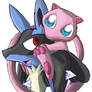 Lucario and Mew