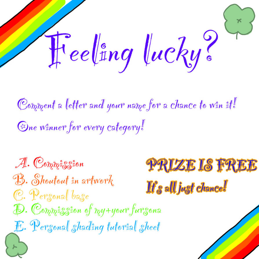 Raffle! by yahooletsdrawstuff on DeviantArt