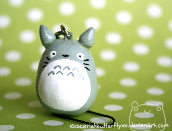 Totoro Phone Strap by xXScarletButterflyXx