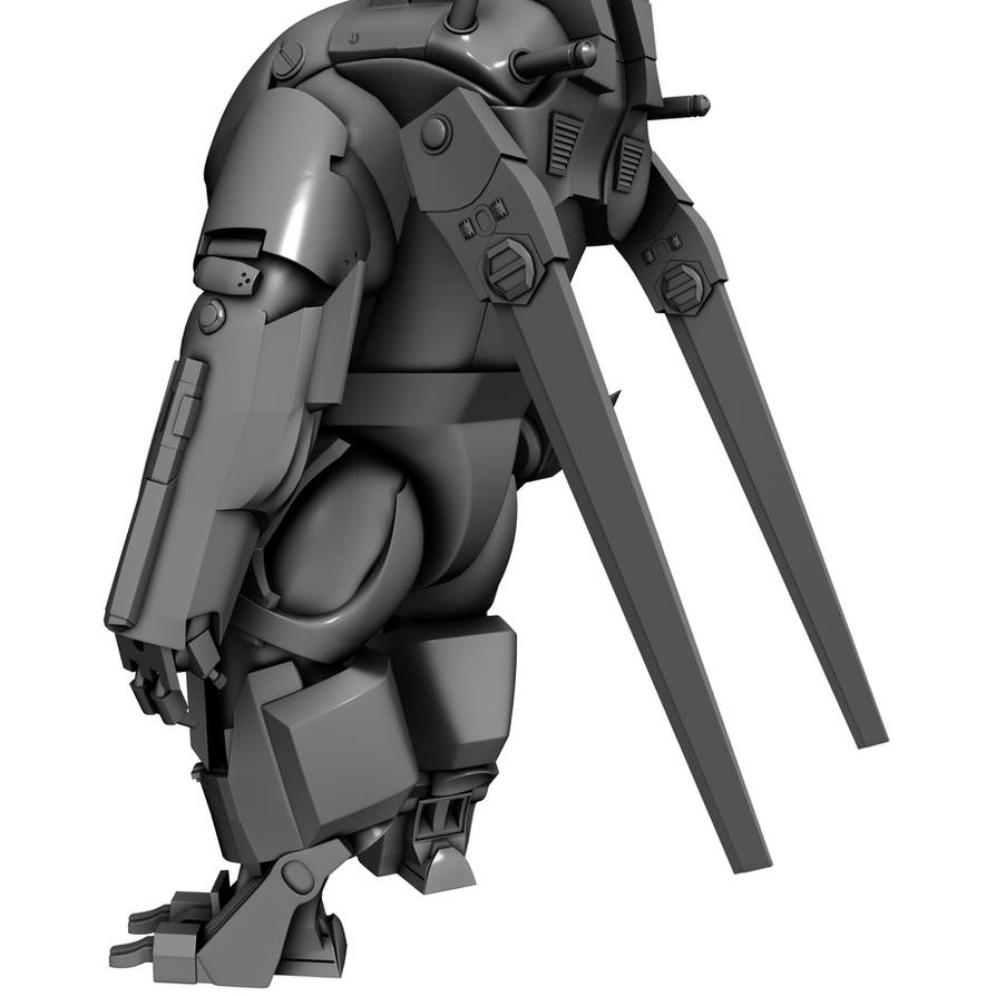 Mech Back Side Mech Back Render by Triggerwulf on DeviantArt