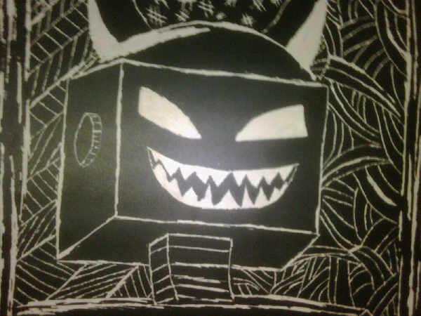 Scratch board robot