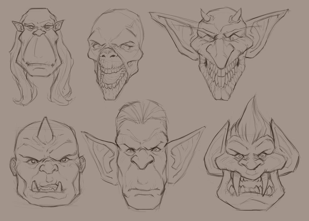 Creature Face Tutorial Creature Faces by georgecatalin93 on DeviantArt