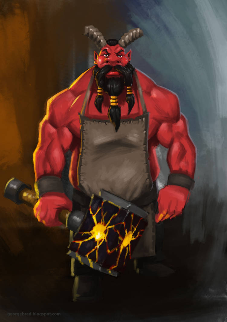 Weaponsmith Demon Blacksmith Demon by georgecatalin93 on DeviantArt