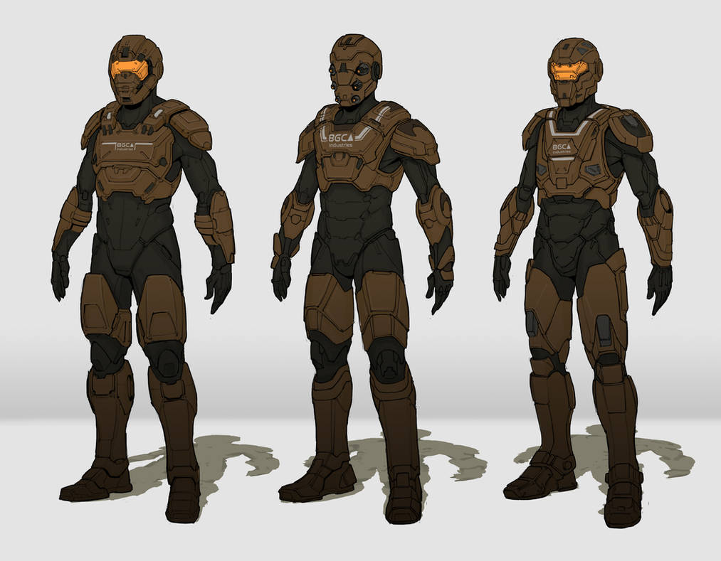 Mobility Hardsuit Concept - Sci-Fi Armor 1 by georgecatalin93 on DeviantArt