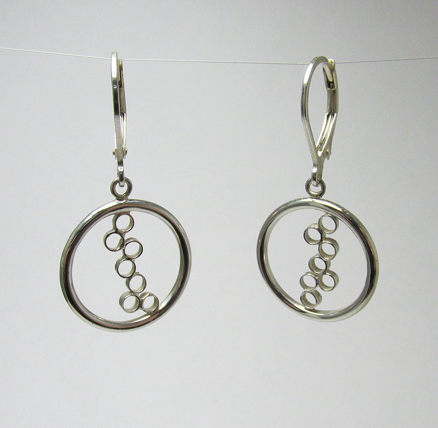 Sterling Silver Circle Earrings