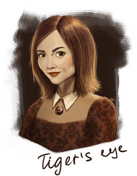 Clara Oswald - Tiger's eye gem