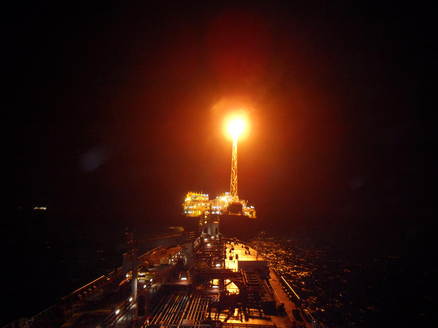 Loading at night with a FPSO by Volfegan on DeviantArt