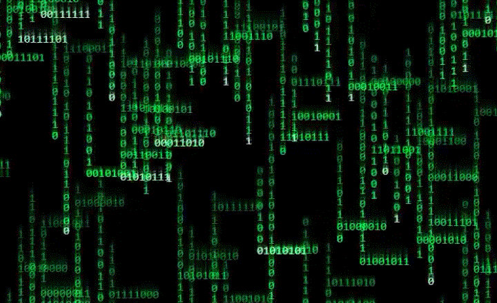 Binary Matrix byte rain by Volfegan on DeviantArt