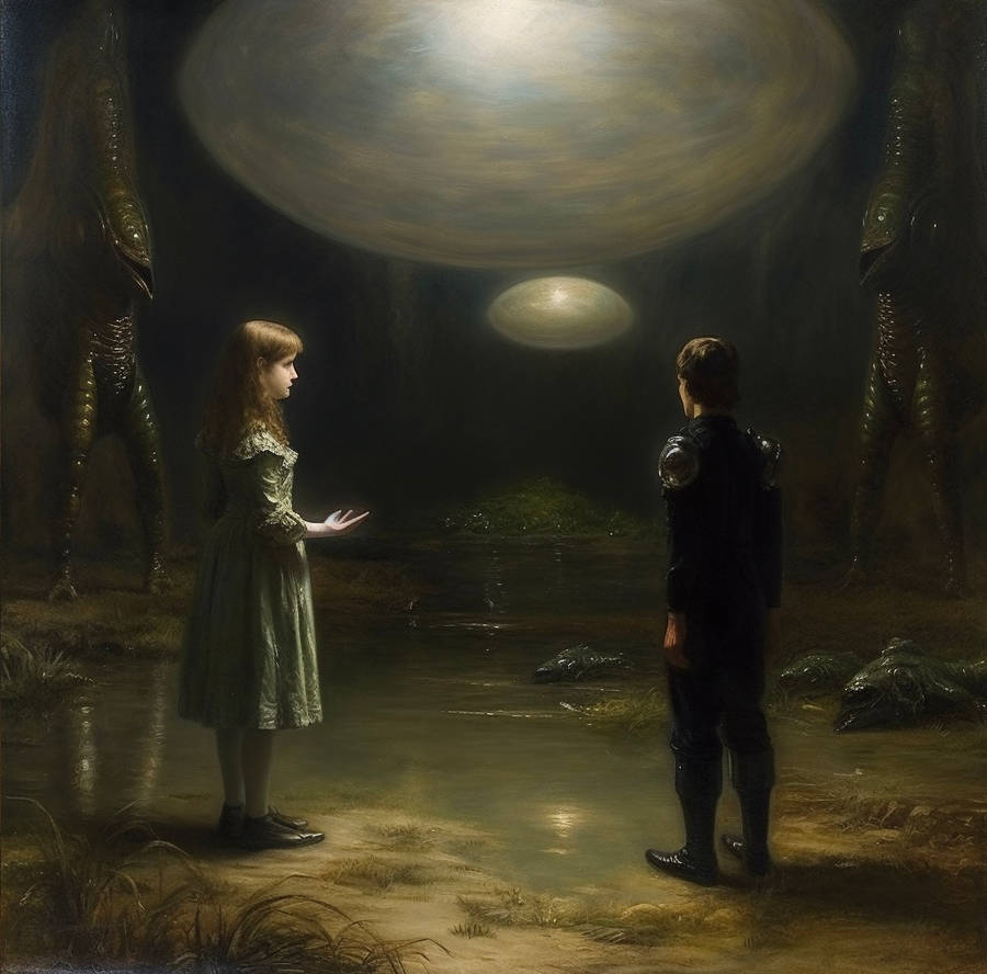 Alien Painting by Buffy2ville on DeviantArt
