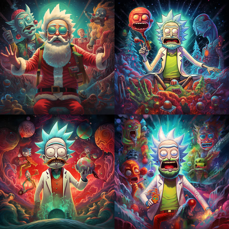 Spooky Rick & Morty Wallpapers : r/dalle2