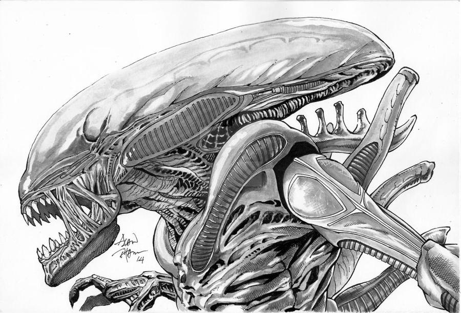 Alien Tribute To H.R.Giger by ARTTHAM on DeviantArt
