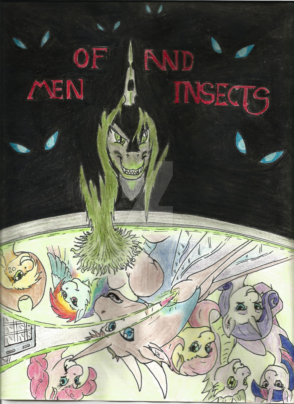 Man Into Insect Of Men and Insects, cover by VeganSpyro97 on DeviantArt