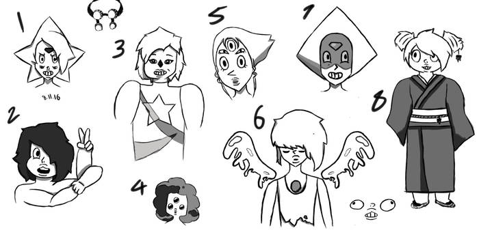 Steven Universe Sketch Dump 1