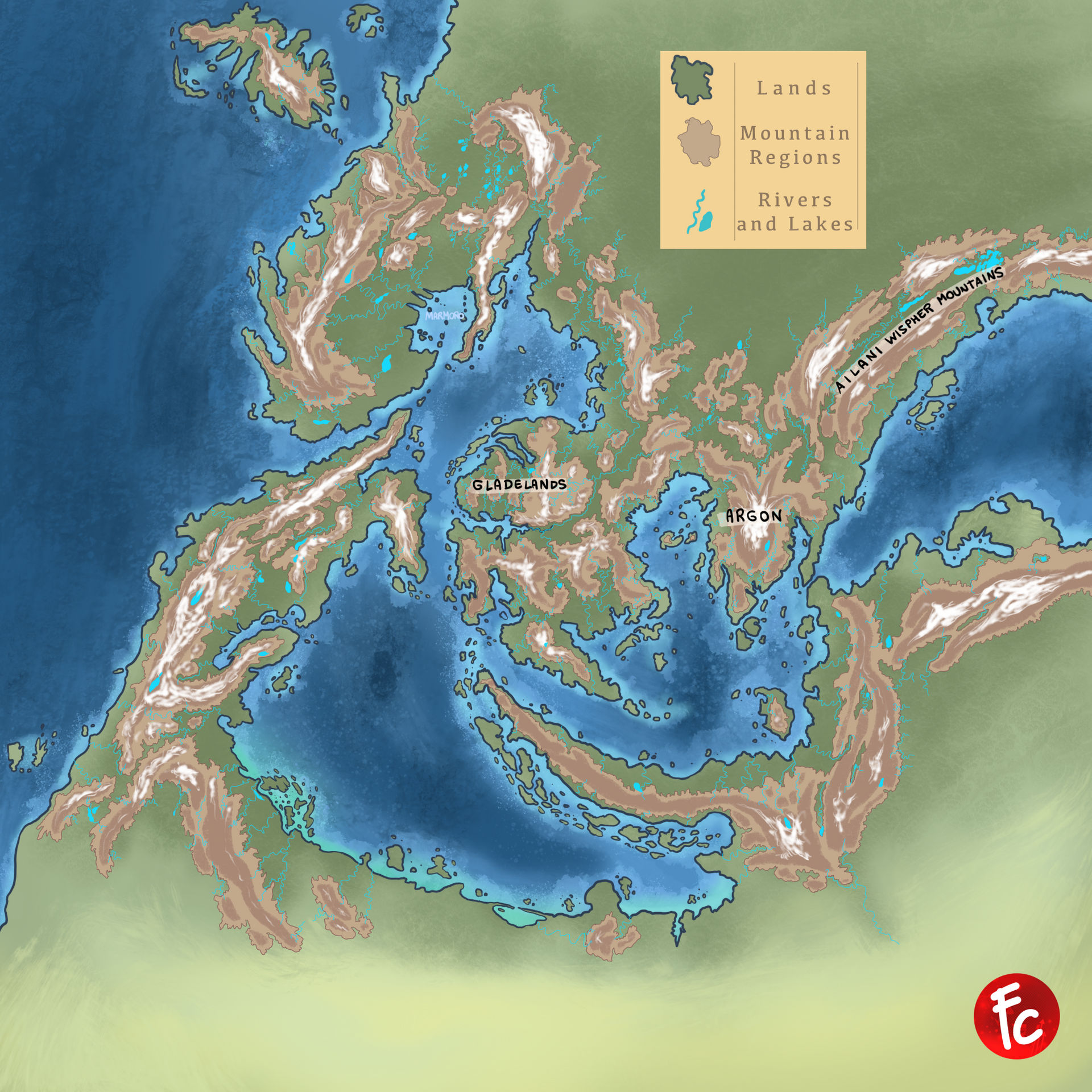 Fantasy Map by LordCarmi on DeviantArt