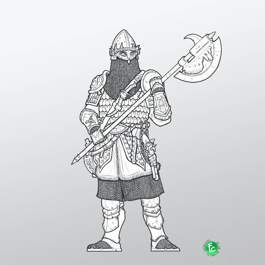 Kislev Kossar with great axe by LordCarmi on DeviantArt