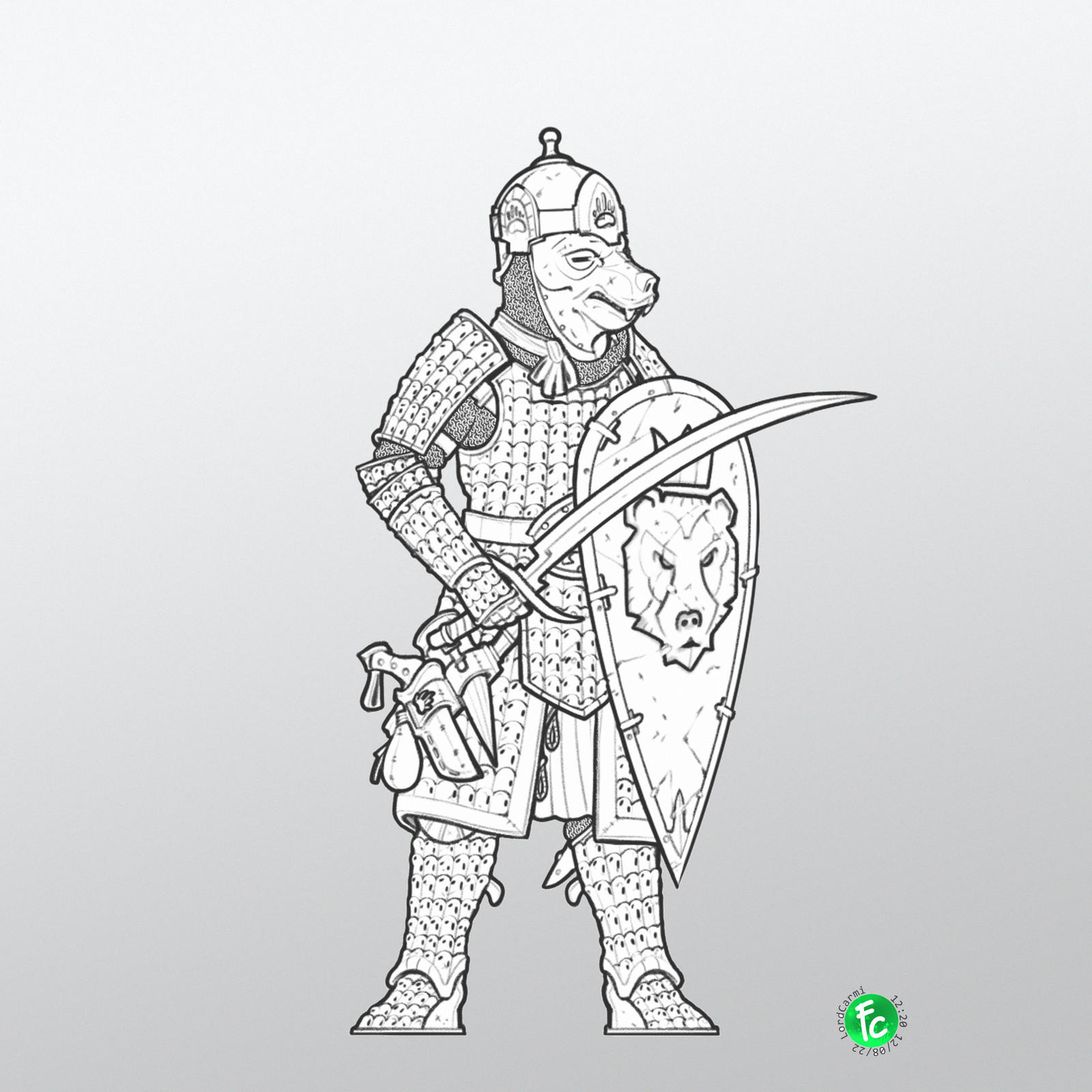 Kislev Kossar with sword and shield by LordCarmi on DeviantArt