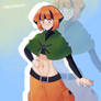 Gardenia testing her belly button