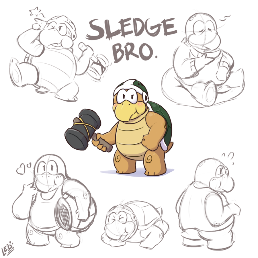 Sledge Bro Paper Sledge bro by LeoTheLionel on DeviantArt