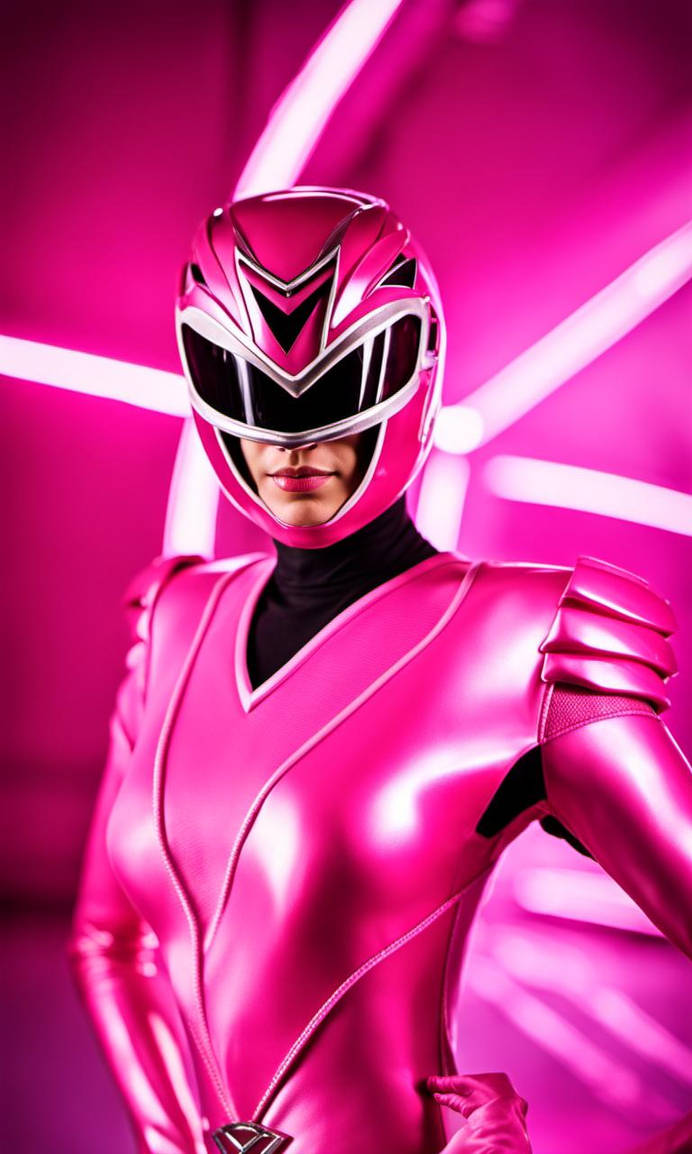 Pink Power Ranger, Shiny Latex Uniform, Victory Po by harleysq on ...