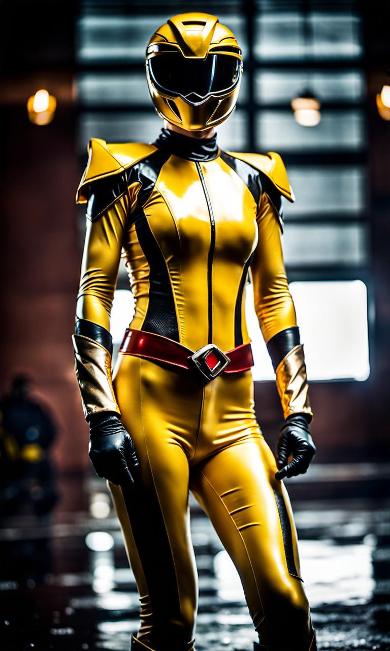 Power Rangers Female Female Yellow Power Ranger Defeated Wounded In Shi by harleysq on ...