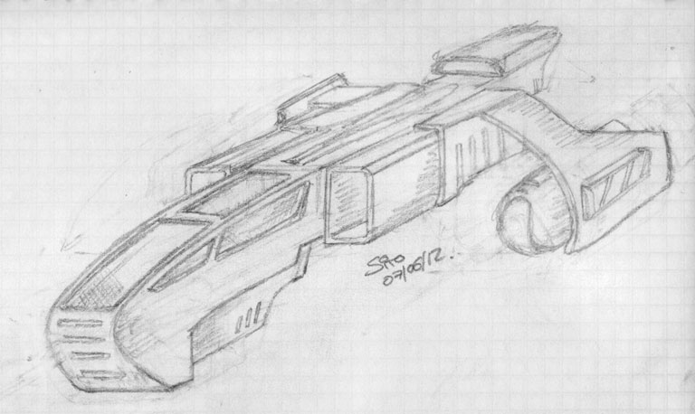 Spaceship sketch