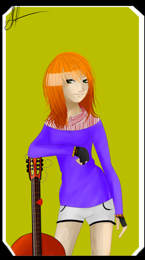 Girl with guitar