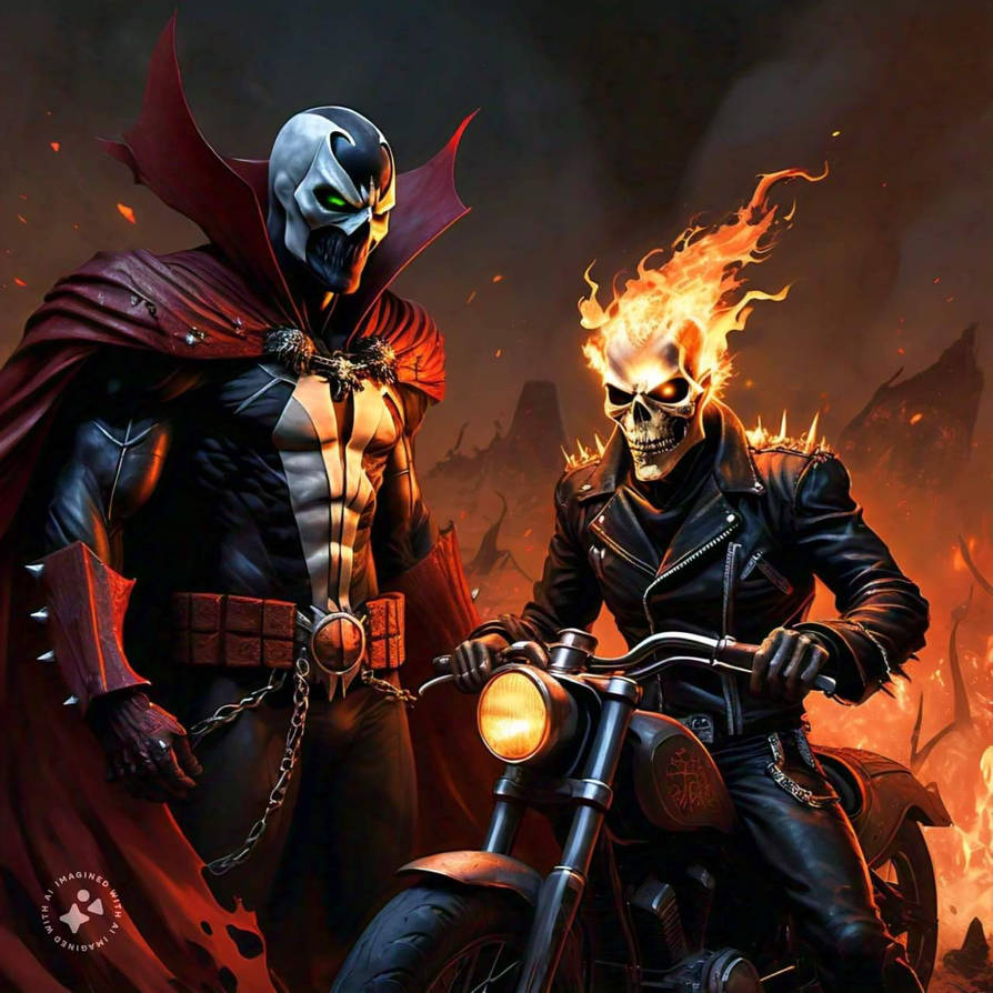 Spawn Doob Rider Spawn and Ghost Rider: Slaves of Hell by MisterEDH on DeviantArt