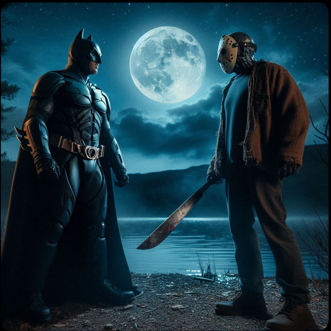 Batman vs. Jason Voorhees: Friday Knights by MisterEDH on DeviantArt