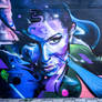 Amy Winehouse street art, by Mr. Cenz