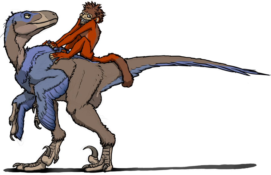 Simian Dino Jockey by eorhythm