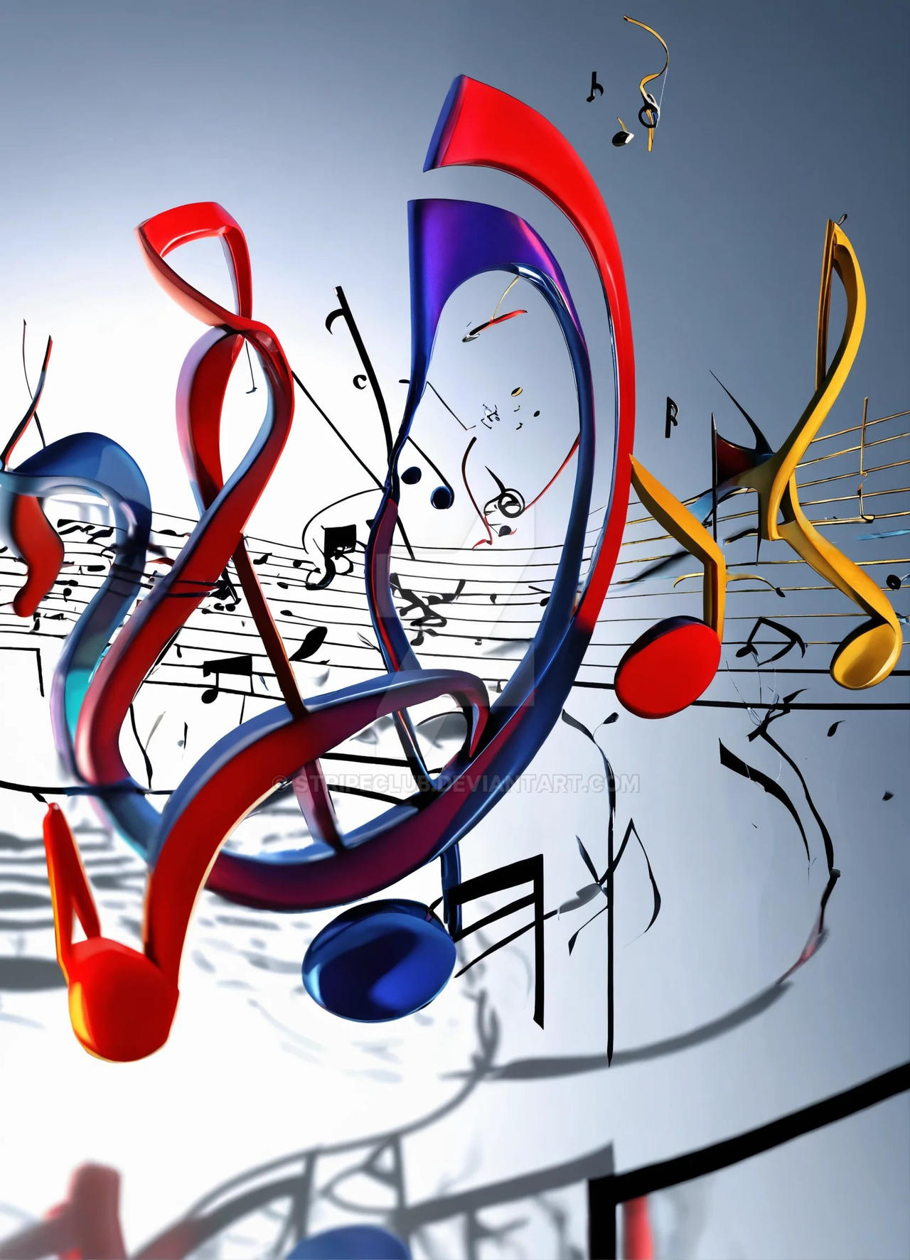 Dancing Music notes by stripeclub on DeviantArt
