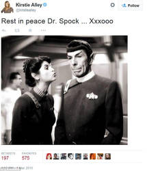 Star trek fan in memory