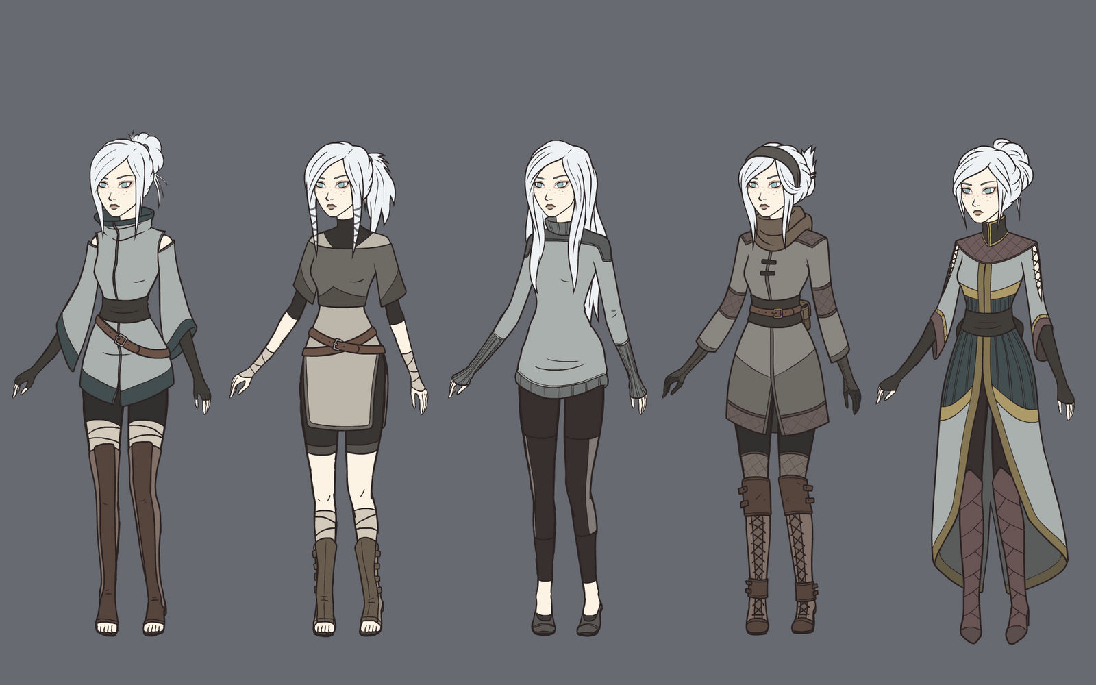 Female Ninja Adventure Outfits 1 by ZanCats on DeviantArt