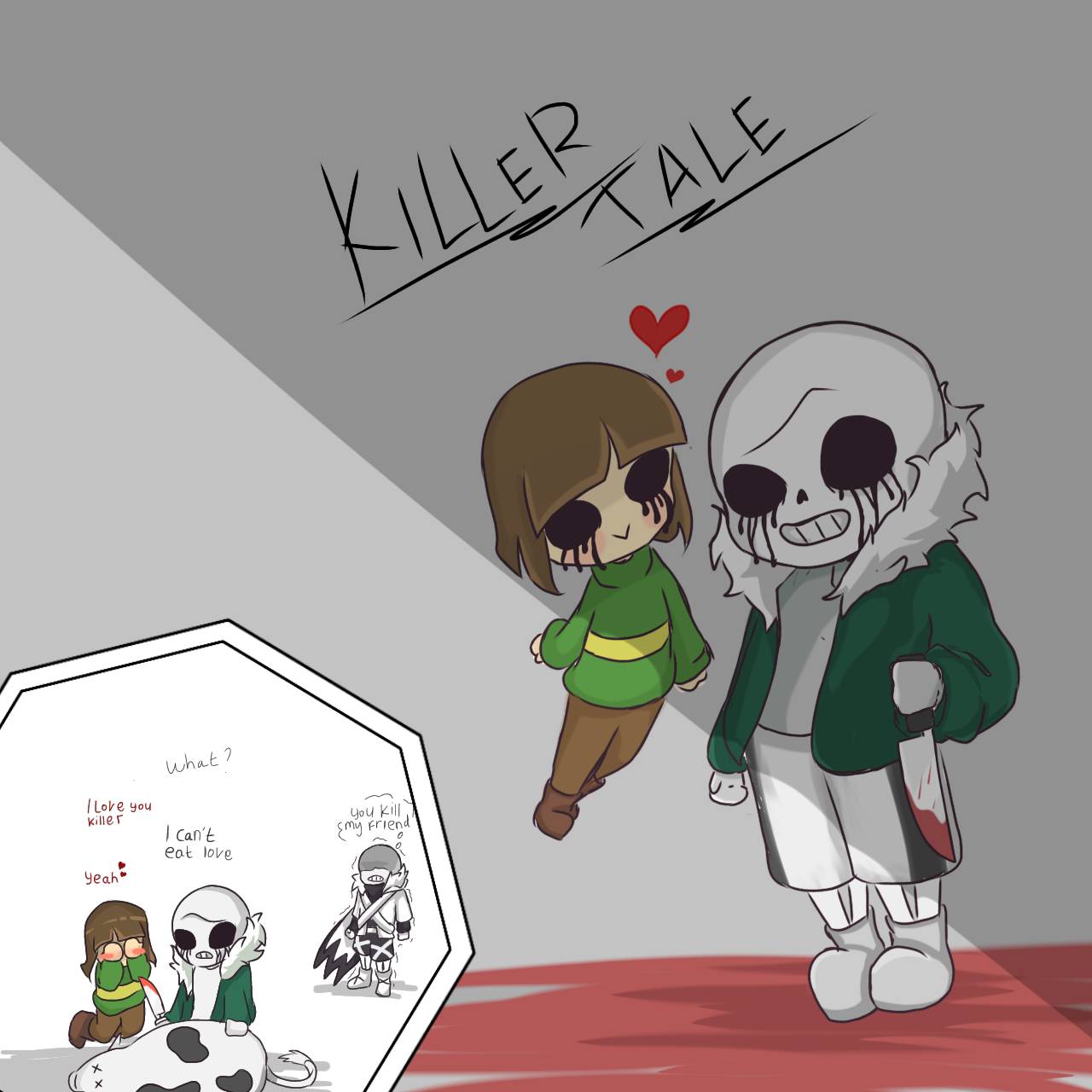 Killer!Sans vs StoryShift!Chara [Animation] 