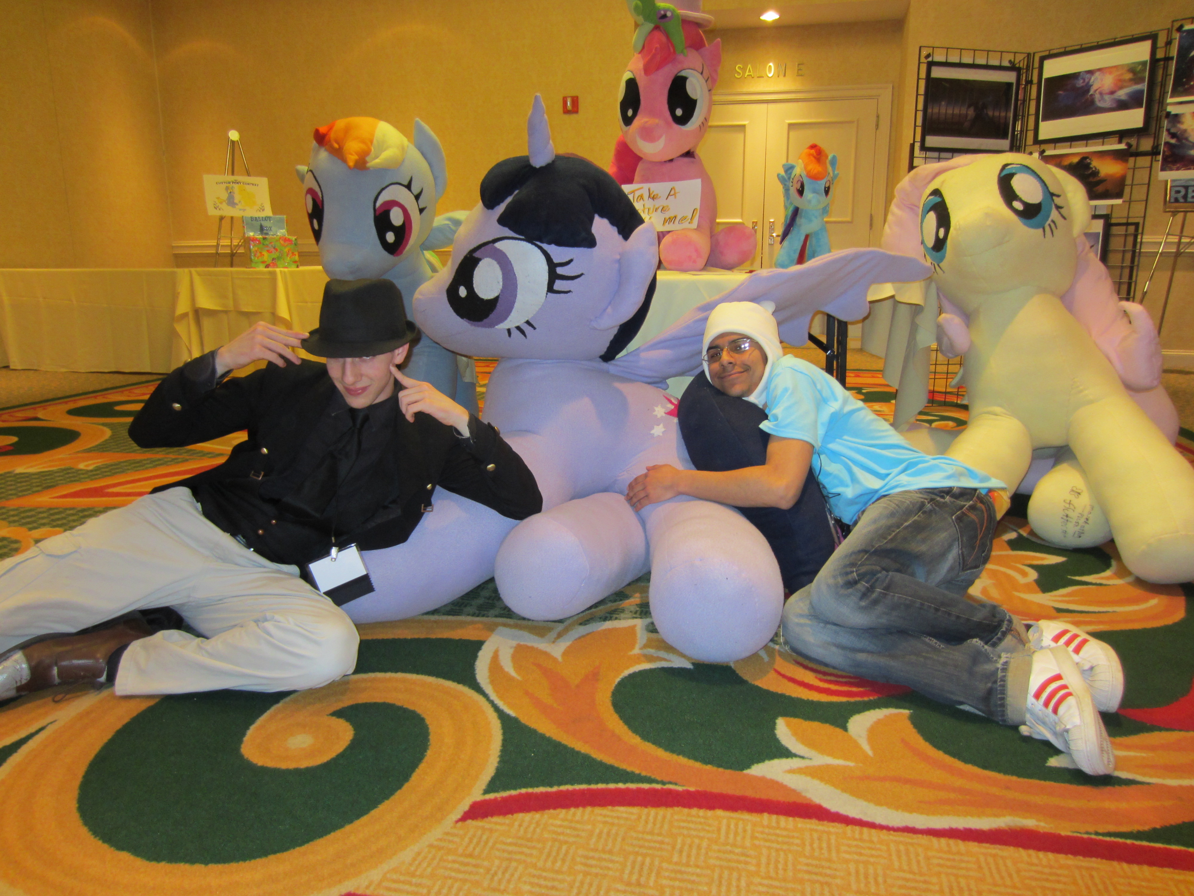 My ponies and 2 VERY AWESOME DUDES!