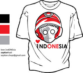 T-shirt love indonesia