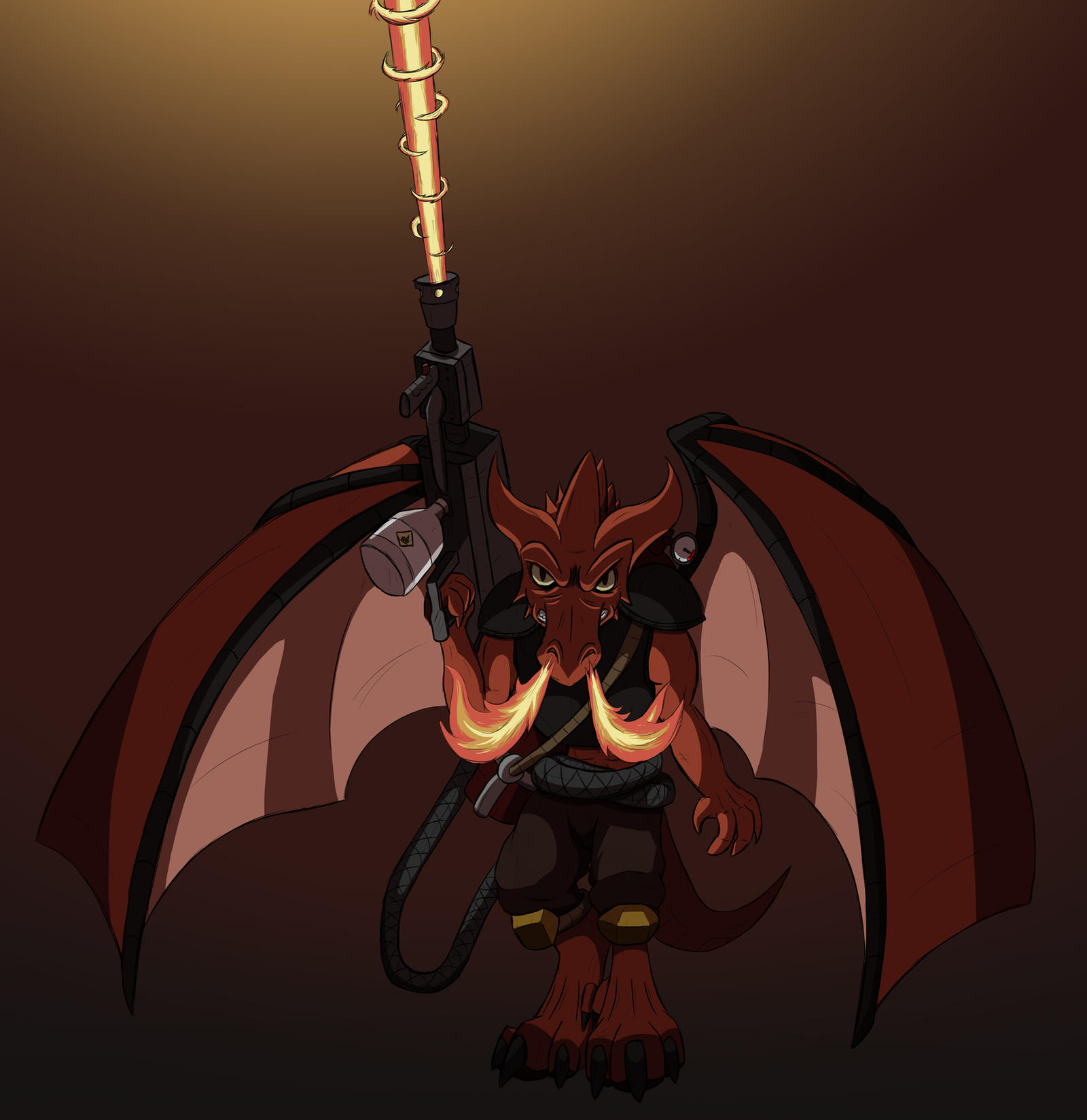 Dragon anthro 'Firestarter'