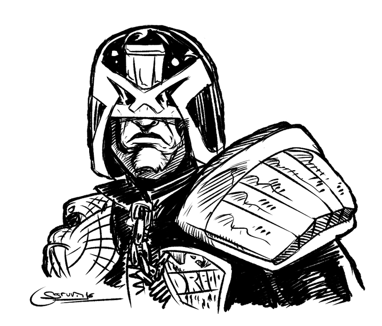 Dredd Inktober11