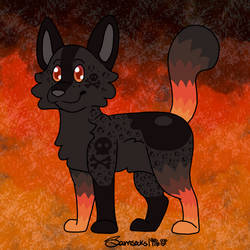 Halloween Adoptable - Charred Bones - Closed